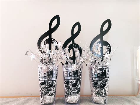 music theme centerpieces|music centerpiece ideas.